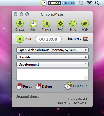ChronoMate screenshot